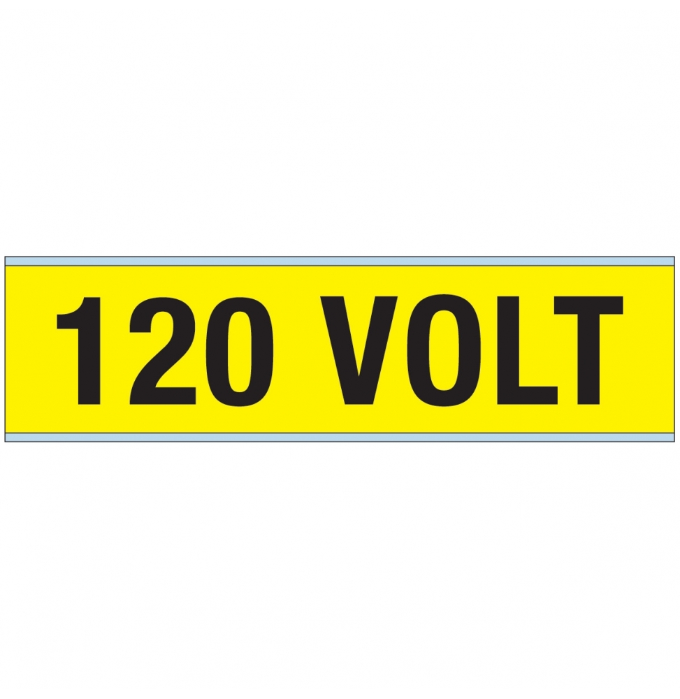 Znaczniki kanałów i napięcia – 120 V (25szt.), VOLTAGE MARKERS CV 120 VOLT A