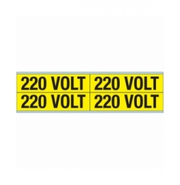 Znaczniki kanałów i napięcia – 220 V (100szt.), VOLTAGE MARKERS CV 220 VOLT B