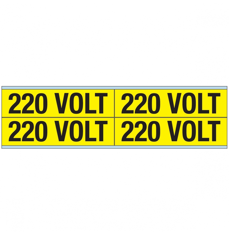 Znaczniki kanałów i napięcia – 220 V (100szt.), VOLTAGE MARKERS CV 220 VOLT B