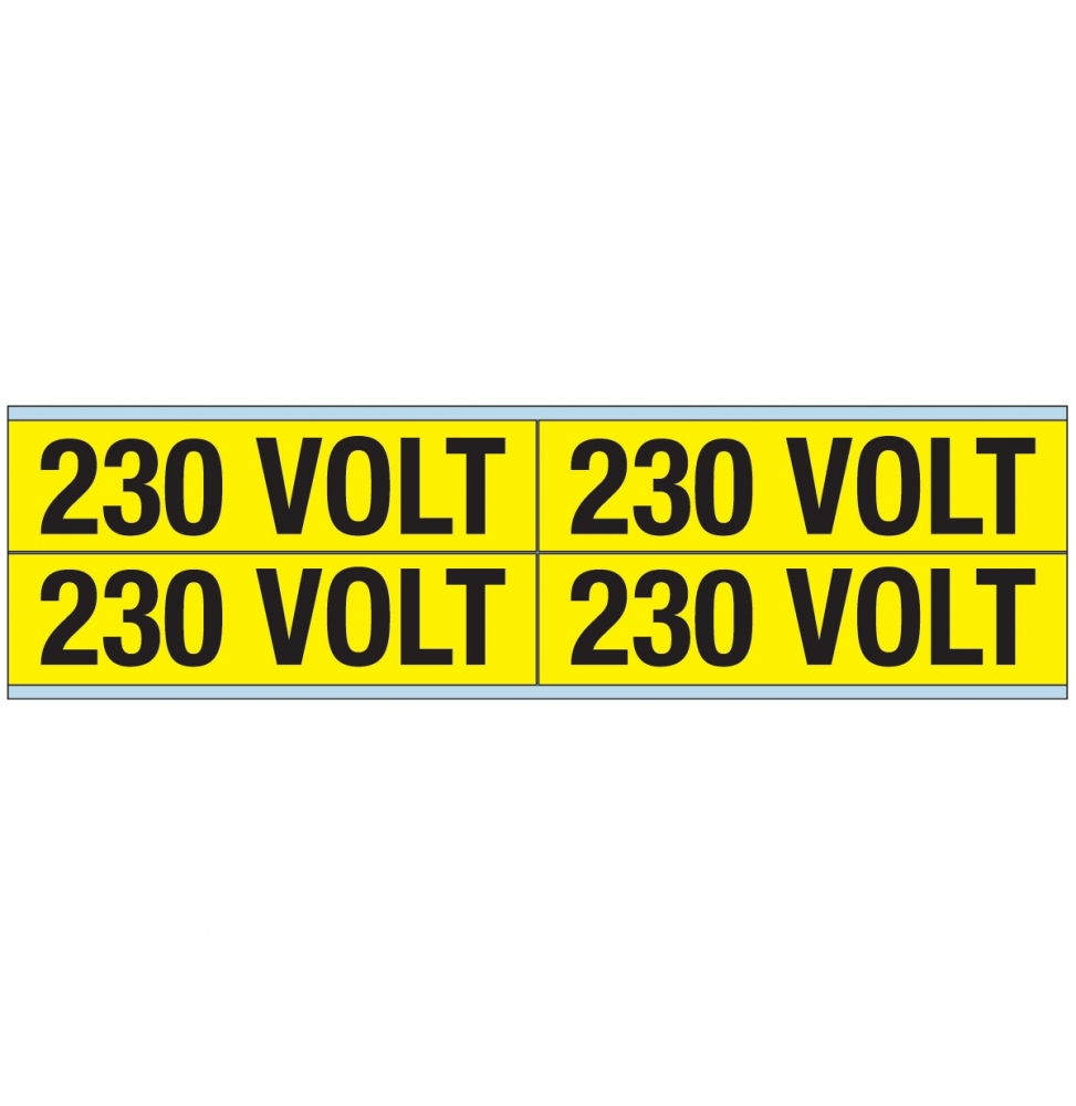 Znaczniki kanałów i napięcia – 230 V (100szt.), VOLTAGE MARKERS CV 230 VOLT B