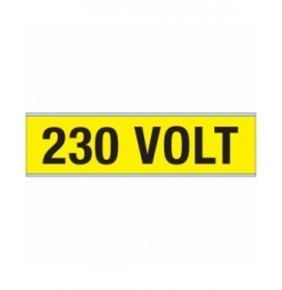 Znaczniki kanałów i napięcia – 230 V (25szt.), VOLTAGE MARKERS CV 230 VOLT A