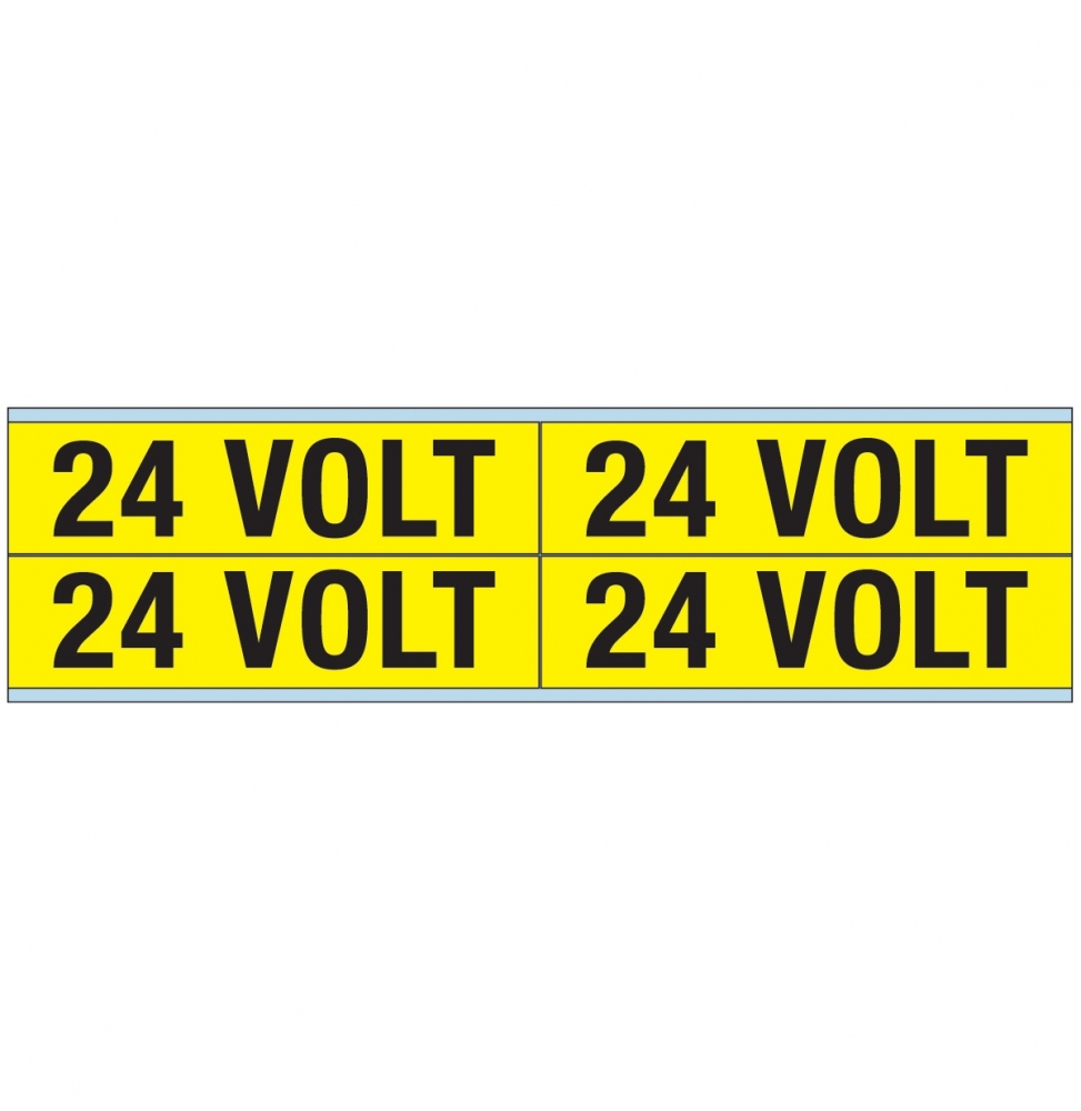 Znaczniki kanałów i napięcia – 24 V (100szt.), VOLTAGE MARKERS CV 24 VOLT B