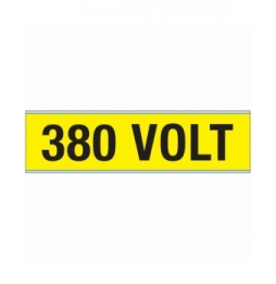 Znaczniki kanałów i napięcia – 380 V (25szt.), VOLTAGE MARKERS CV 380 VOLT A
