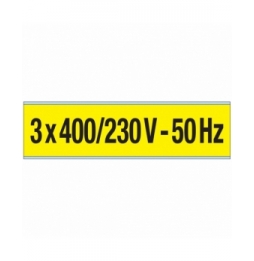 Znaczniki kanałów i napięcia – 400 / 230 V 50 Hz (25szt.), VOLTAGE MARKERS CV 3X 400/230 V-50 HZ-A