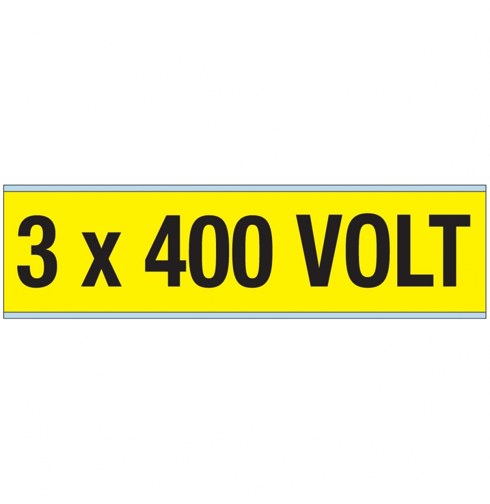 Znaczniki kanałów i napięcia – 400 V (25szt.), VOLTAGE MARKERS CV 3X400V A
