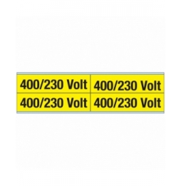 Znaczniki kanałów i napięcia – 400 V / 230 V (100szt.), VOLTAGE MARKERS CV 400/230 VOLT-B