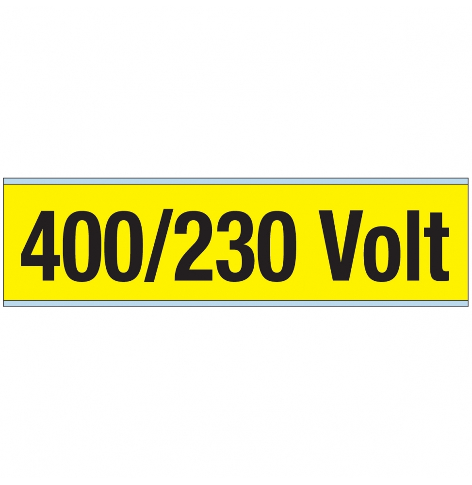 Znaczniki kanałów i napięcia – 400 V / 230 V (25szt.), VOLTAGE MARKERS CV 400/230 VOLT-A