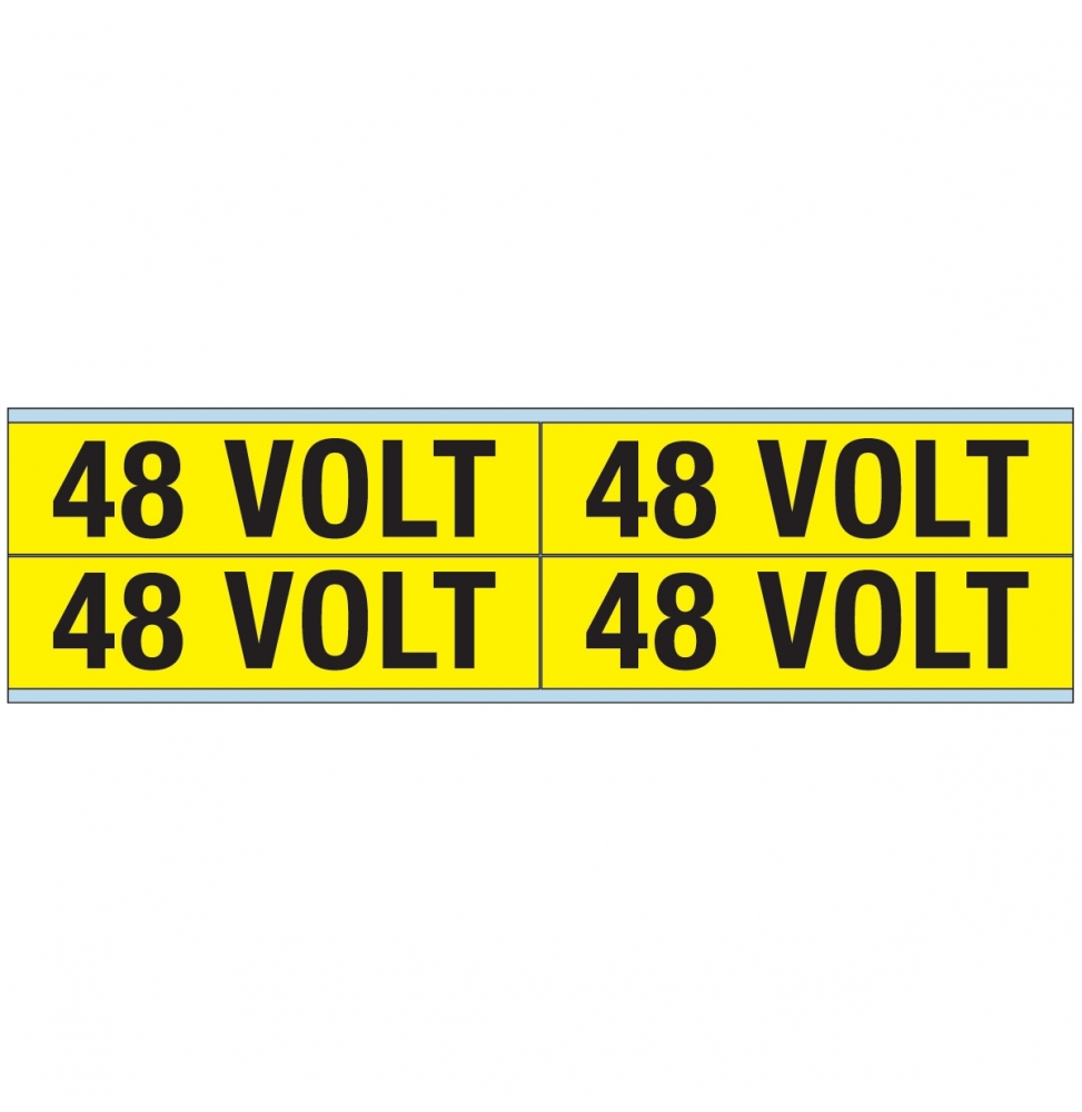 Znaczniki kanałów i napięcia – 48 V (100szt.), VOLTAGE MARKERS CV 48 VOLT B