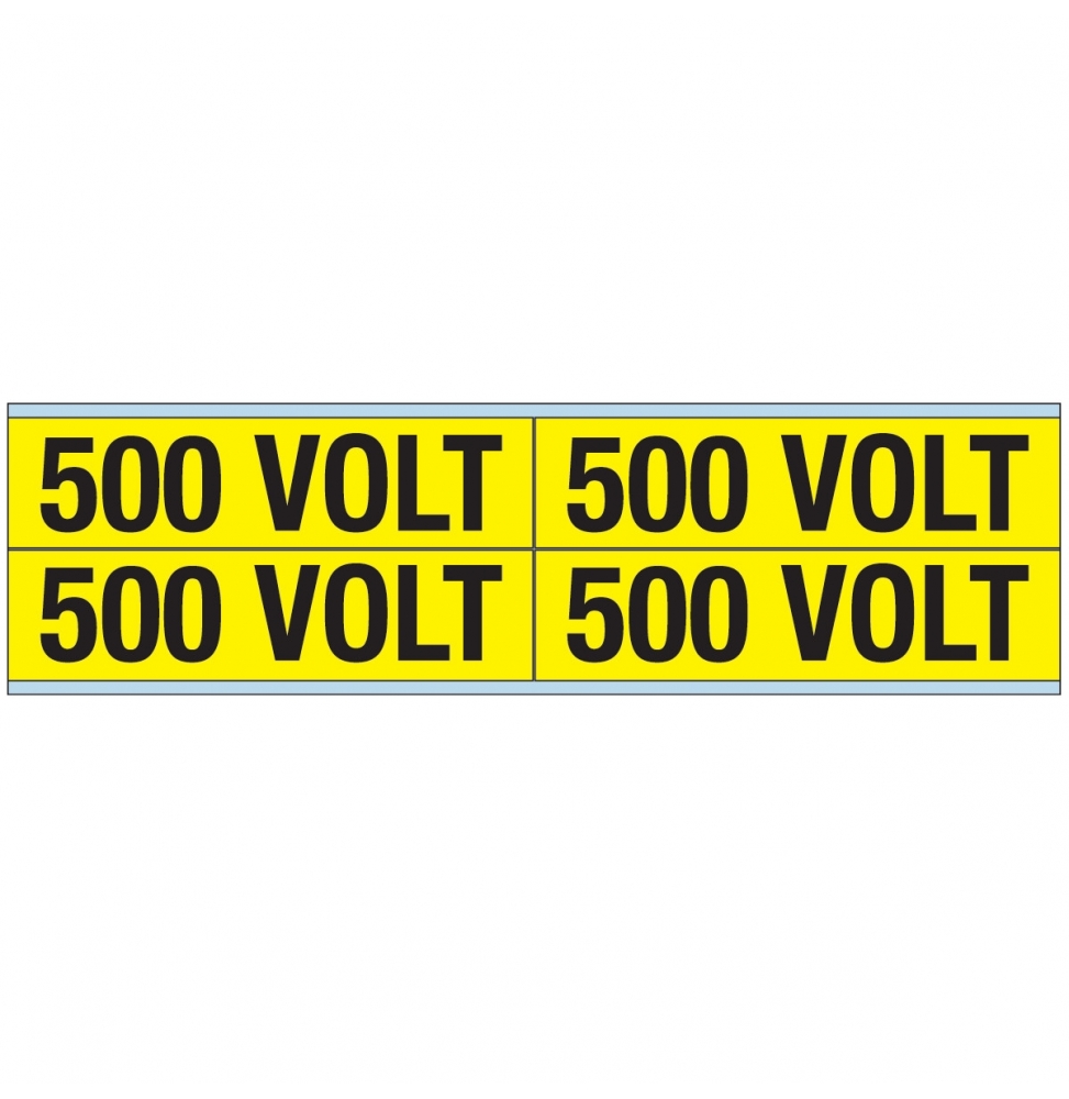 Znaczniki kanałów i napięcia – 500 V (100szt.), VOLTAGE MARKERS CV 500 VOLT B