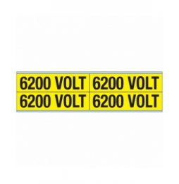 Znaczniki kanałów i napięcia – 6200 V (100szt.), VOLTAGE MARKERS CV 6200 VOLT B