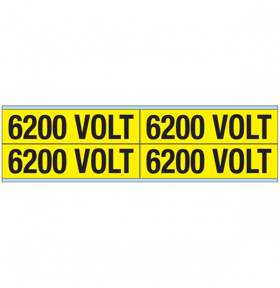 Znaczniki kanałów i napięcia – 6200 V (100szt.), VOLTAGE MARKERS CV 6200 VOLT B