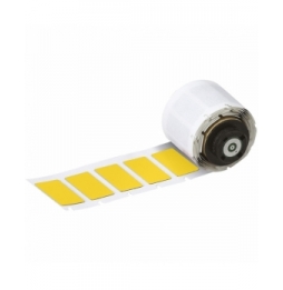 Etykiety poliestrowe z laminatem z pianki polietylenowej żółte M6-04-7593-YL wym. 27.00 mm x 18.00 mm, 150 szt.