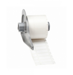 Etykiety laboratoryjne z tkaniny nylonowej białe M7-98-499 wym. 25.40 mm x 9.53 mm + kółko 9.53 mm, 500 szt.