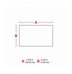 Etykiety poliestrowe białe THT-40-423-10 wym. 34.93 mm x 6.35 mm, 10000 szt.