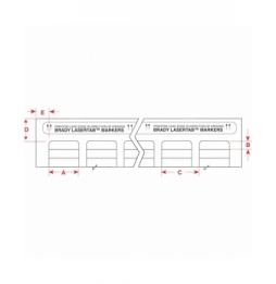 Etykiety poliestrowe srebrne LAT-7-773-10 wym. 25.40 mm x 12.70 mm, 10108 szt.