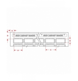 Etykiety poliestrowe z poliestrowym laminatem wierzchnim białe LAT-24-747-1 wym. 44.45 mm x 25.40 mm, 1008 szt.