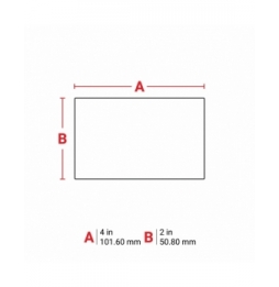 Etykiety papierowe białe THT-55-424-1 wym. 101.60 mm x 50.80 mm, 1000 szt.