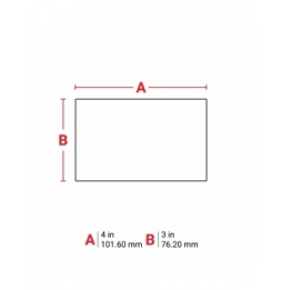 Etykiety poliestrowe białe THT-76-422-1 wym. 101.60 mm x 76.20 mm, 1000 szt.