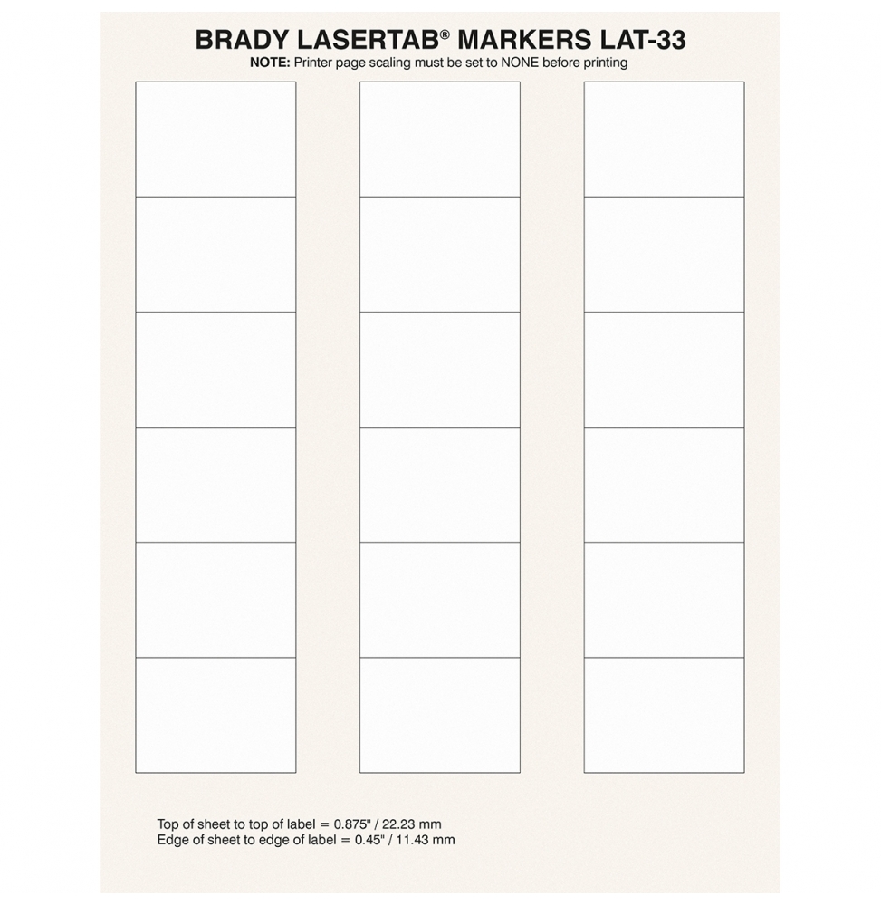 Etykiety papierowe białe LAT-33-759-1 wym. 50.80 mm x 36.50 mm, 1008 szt.