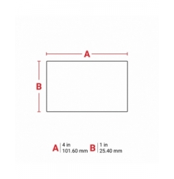 Etykiety poliestrowe żółte B30EP-174-593-YL wym. 101.60 mm x 25.40 mm, 300 szt.