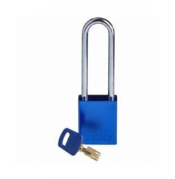 Kłódki SafeKey – aluminiowe, ALU-BLU-76ST-KD, niebieskie