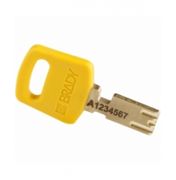 Kłódki SafeKey – aluminiowe (6szt.), ALU-YLW-76ST-KD6PK, żółte