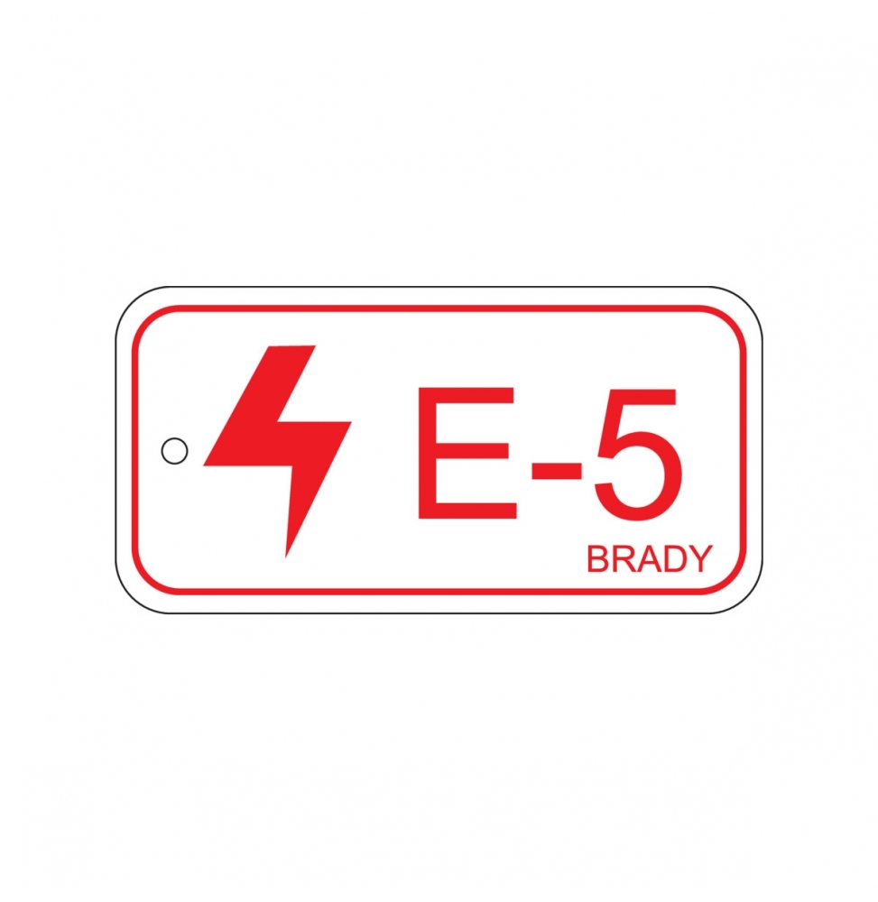 Zawieszka identyfikująca źródło energii – energia elektryczna (25szt.), ENERGY TAG-E-5-75X38MM-SAPP/25