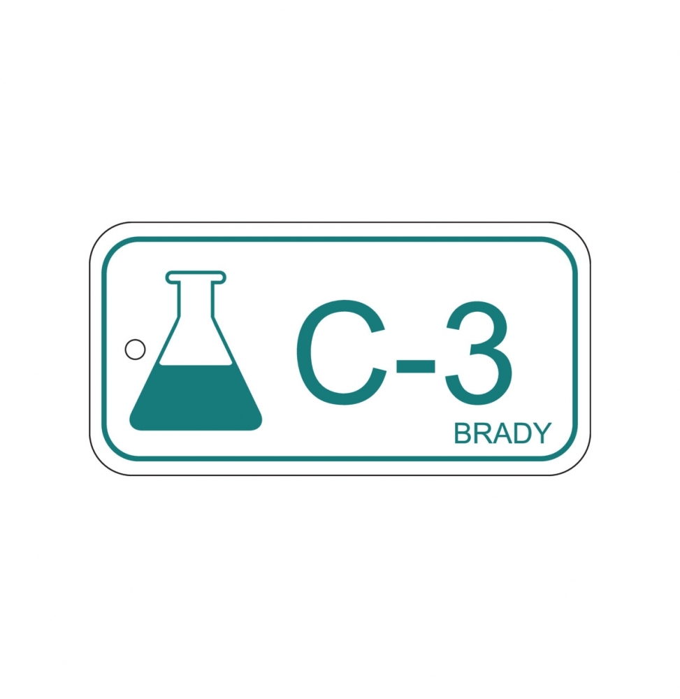 Zawieszka identyfikująca źródło energii – energia chemiczna (25szt.), ENERGY TAG-C-3-75X38MM-PP/25