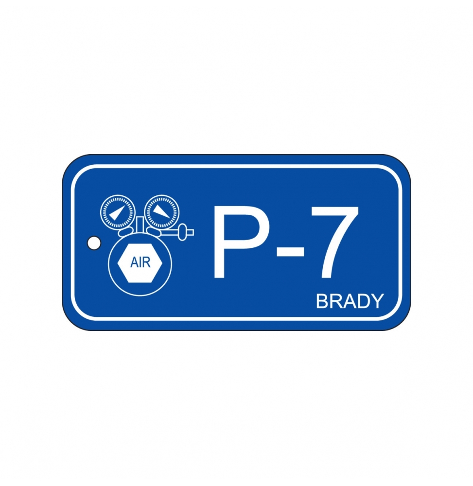 Zawieszka identyfikująca źródło energii – energia pneumatyczna (25szt.), ENERGY TAG-P-7-75X38MM-PP/25