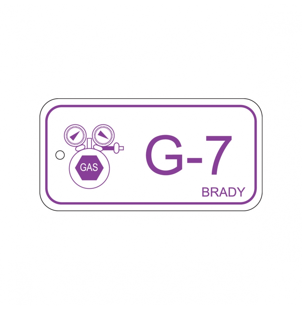 Zawieszka identyfikująca źródło energii – energia gazowa (25szt.), ENERGY TAG-G-7-75X38MM-PP/25