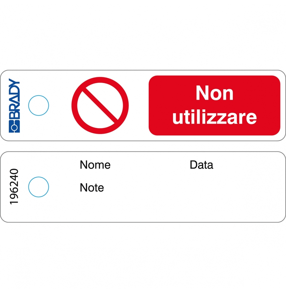 Minizawieszka – ''Non utilizzare" – IT (50szt.), MITAG-P001-IT/50