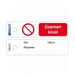 Minizawieszka – ''Üzemen kívül" – HU (50szt.), MITAG-P001-HU/50