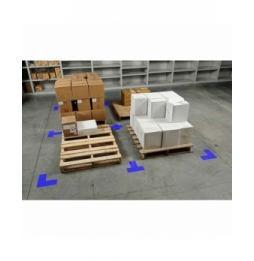Wykrawane kształty ToughStripe (L, T, +, ślady itp.) (20szt.), BLUE B-514 FLOOR LS 76,2 X 203.2