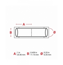 Koszulki termokurczliwe  żółte 3PS-250-2-YL-2 wym. 25.40 mm x 11.15 mm, 5000 szt.