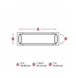 Koszulki termokurczliwe  czarne PS-1000-2-BK-S wym. 50.80 mm x 42.16 mm, 100 szt.