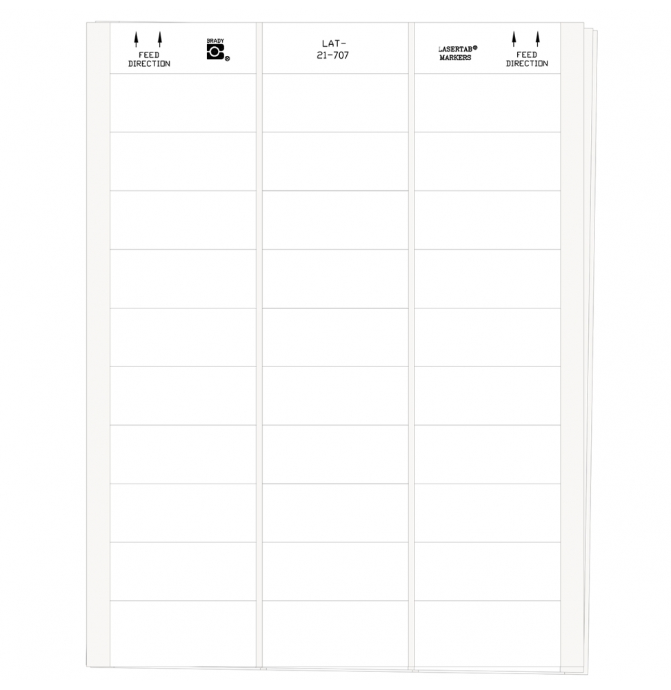 Etykiety poliestrowe białe LAT-21-707-1 wym. 63.50 mm x 25.40 mm, 1026 szt.