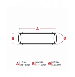 Koszulki termokurczliwe  białe PS-250-150-WT-S wym. 38.10 mm x 11.15 mm, 500 szt.