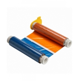 Kalka wielokolorowa czarno-czerwono-pomarańczowo-niebieska termotransferowa B85-R-220x60-KROB-200P 220.00 mm x60.00 m