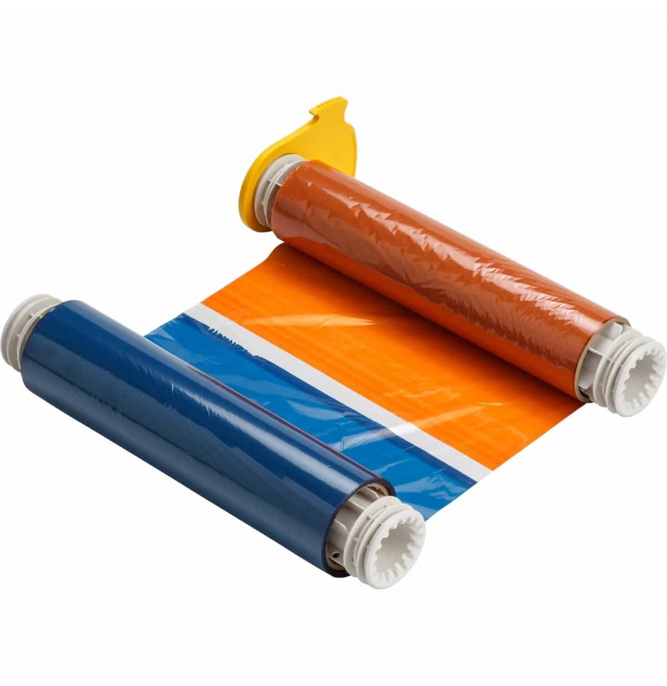 Kalka wielokolorowa czarno-czerwono-pomarańczowo-niebieska termotransferowa B85-R-220x60-KROB-200P 220.00 mm x60.00 m