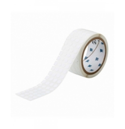 Etykiety laboratoryjne z tkaniny nylonowej białe THT-143-499-3 kółko ϕ 9.53 mm, 3000 szt.