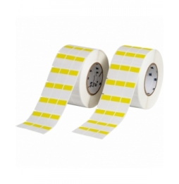 Etykiety samolaminujące winylowe żółte, przezroczyste THT-9-427-10-YL wym. 25.40 mm x 36.50 mm, 10000 szt.