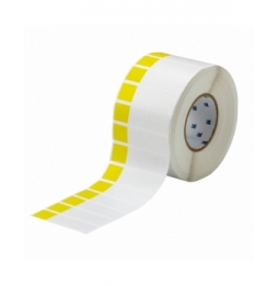 Etykiety samolaminujące winylowe żółte, przezroczyste THT-65-427-3-YL wym. 25.40 mm x 95.25 mm, 3000 szt.