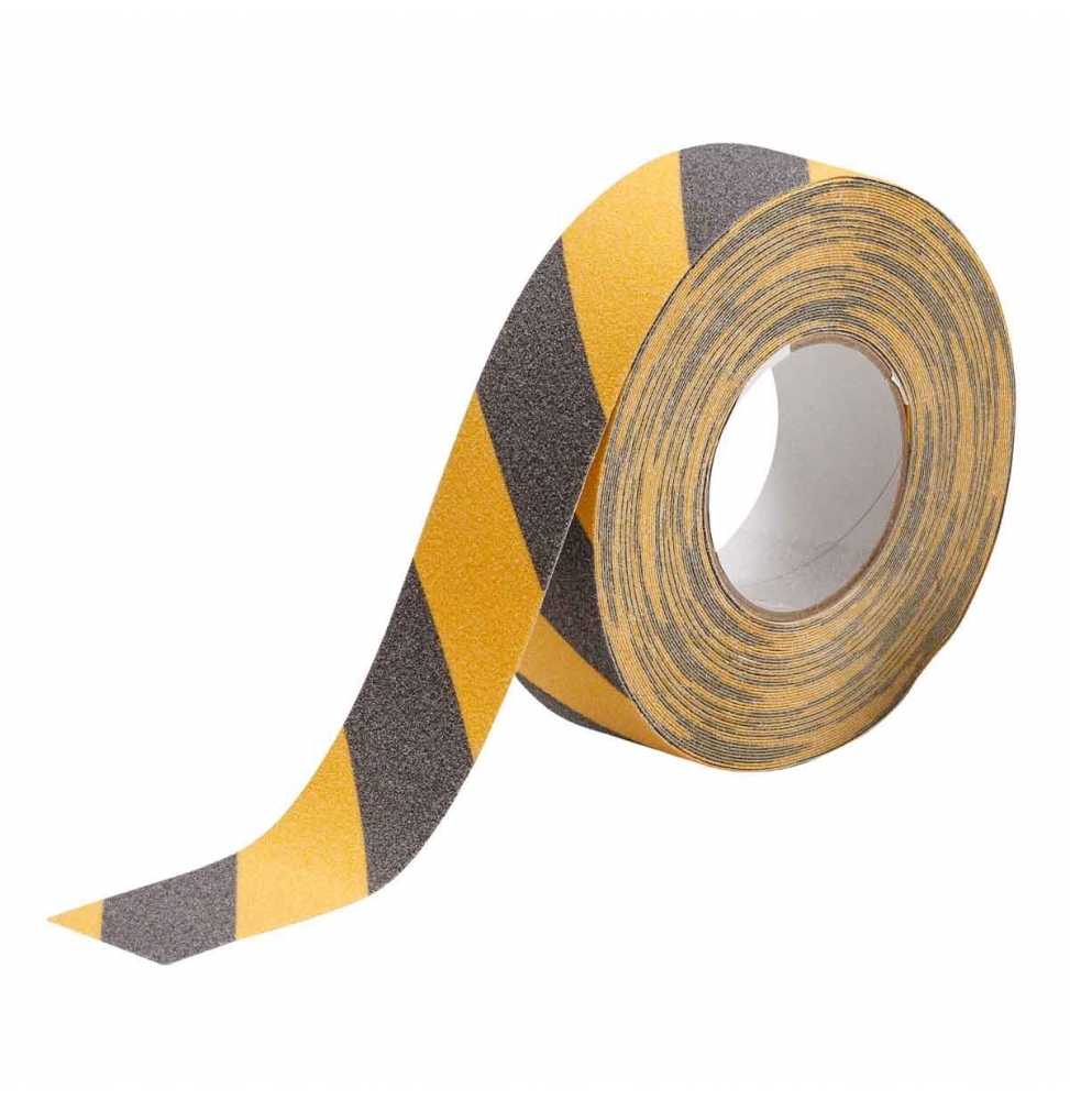 Taśma antypoślizgowa laminowana poliestrowa czarna, żółta DP-STRIPED ANTI-SKID TAPE BLK/YEL wym. 50.80 mm x 18.29 m