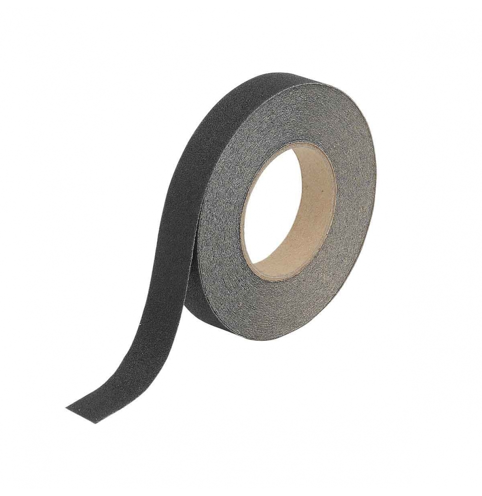 Taśma antypoślizgowa laminowana poliestrowa czarna ANTISKID TAPE BLACK 25MMX18M wym. 25.00 mm x 18.00 m