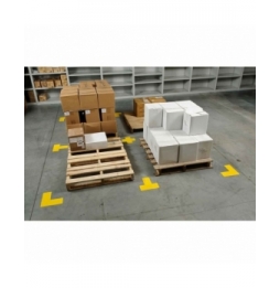 Wykrawane kształty ToughStripe (L, T, +, ślady itp.) (20szt.), YELLOW B-514 FLOOR TS 101,6 X 254
