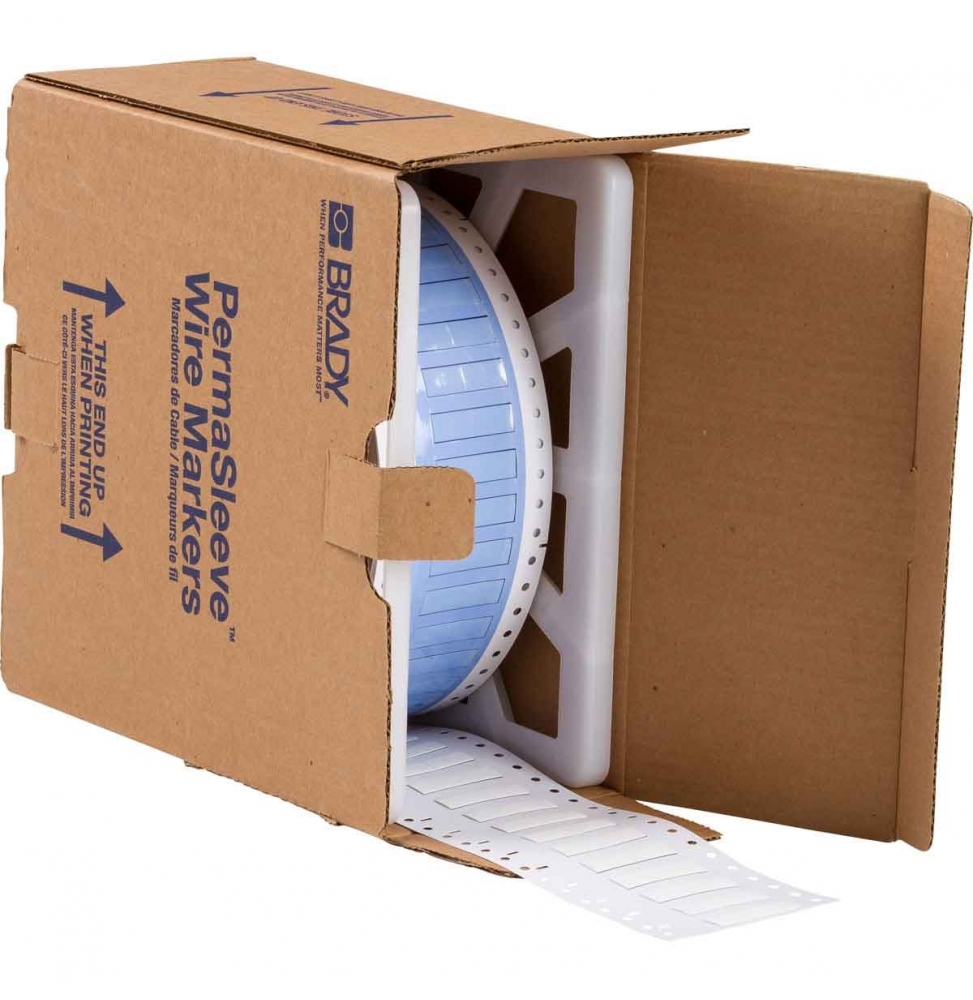 Koszulki termokurczliwe  białe PS-250-150-WT-2 wym. 19.05 mm x 11.15 mm, 5000 szt.