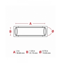 Koszulki termokurczliwe  białe 3PS-750-2-WT wym. 50.80 mm x 31.75 mm, 250 szt.