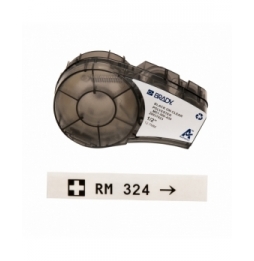 Taśma poliestrowa czarna na przezroczystym M21-500-430 wym. 12.70 mm x 6.40 m