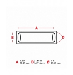 Koszulki termokurczliwe  żółte HX-1000-150-YL wym. 38.10 mm x 42.16 mm, 250 szt.