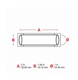 Koszulki termokurczliwe  czarne 2HX-1000-2-BK wym. 50.80 mm x 42.16 mm, 250 szt.